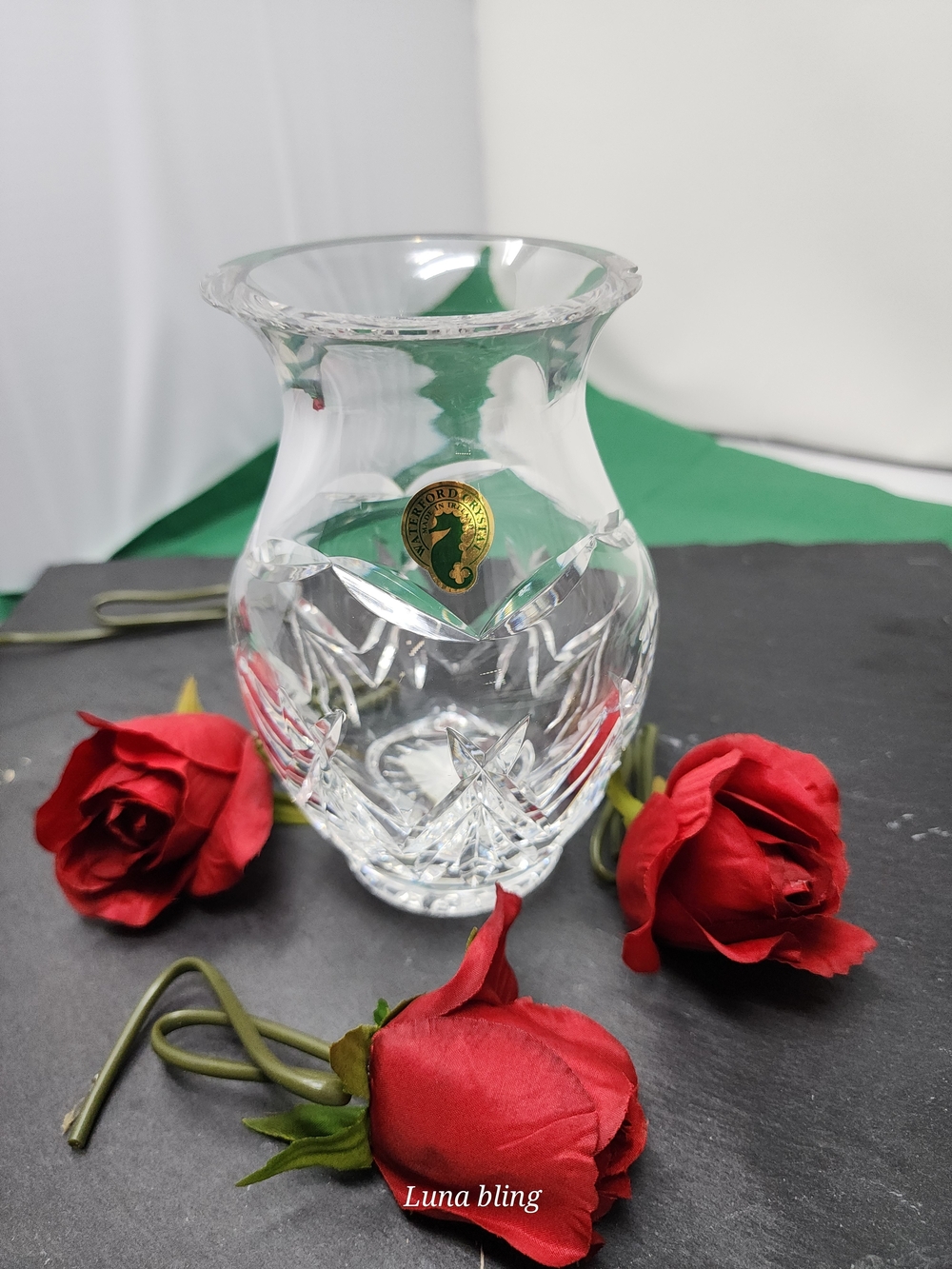Lissmore Style Crystal Vase - Clear Leaded Glass